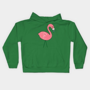 Campsite Flamingos Kids Hoodie